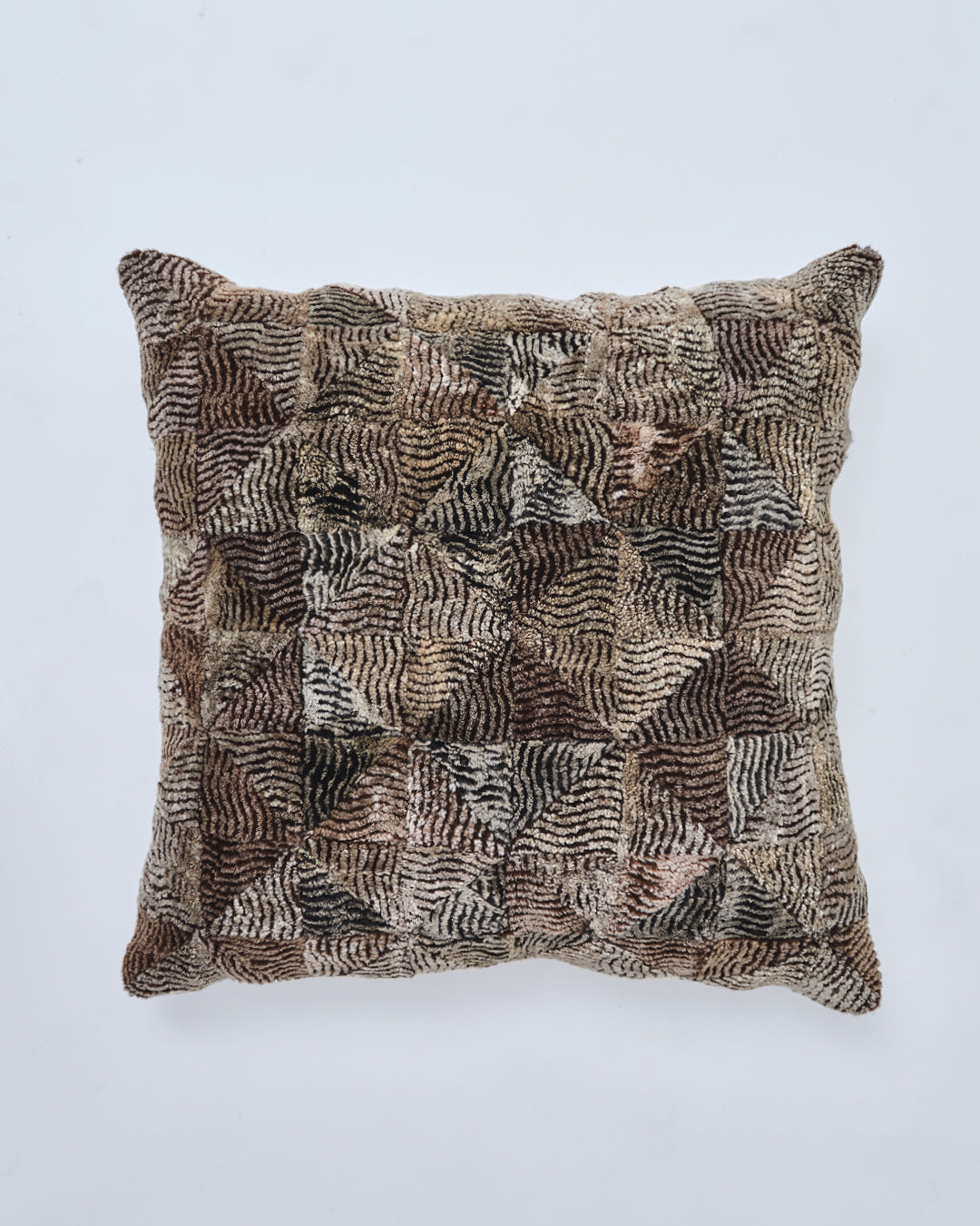 Wavy Corduroy Sheepskin Pillow